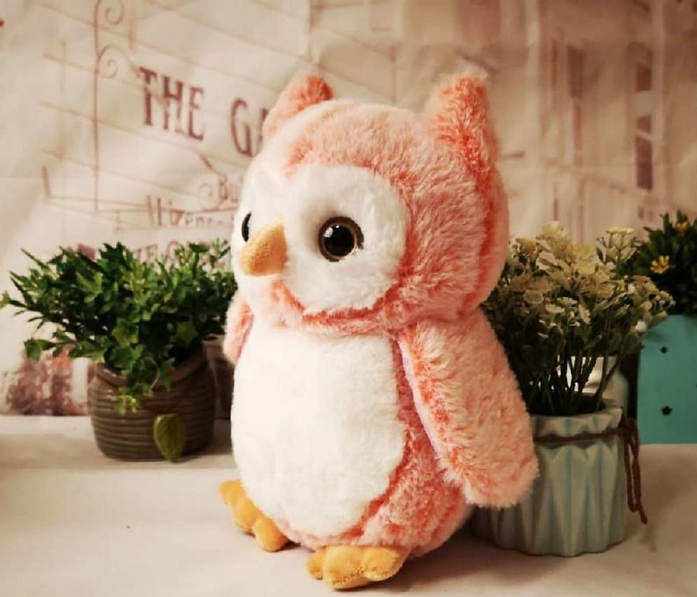 Thumbnail: Tickles Heather Owl Animal Toy 25 CM