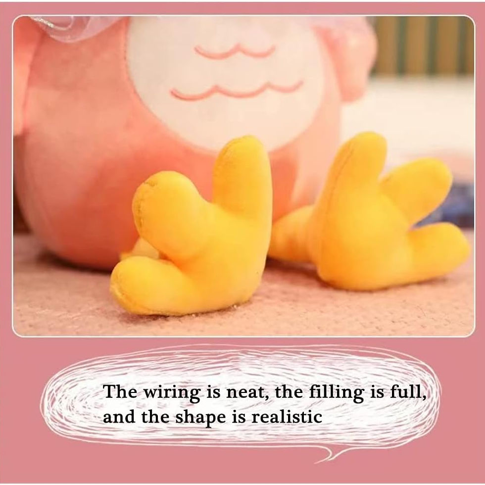 Thumbnail: Tickles Ellie Owl Super  Toy Toy Pink-30 cm