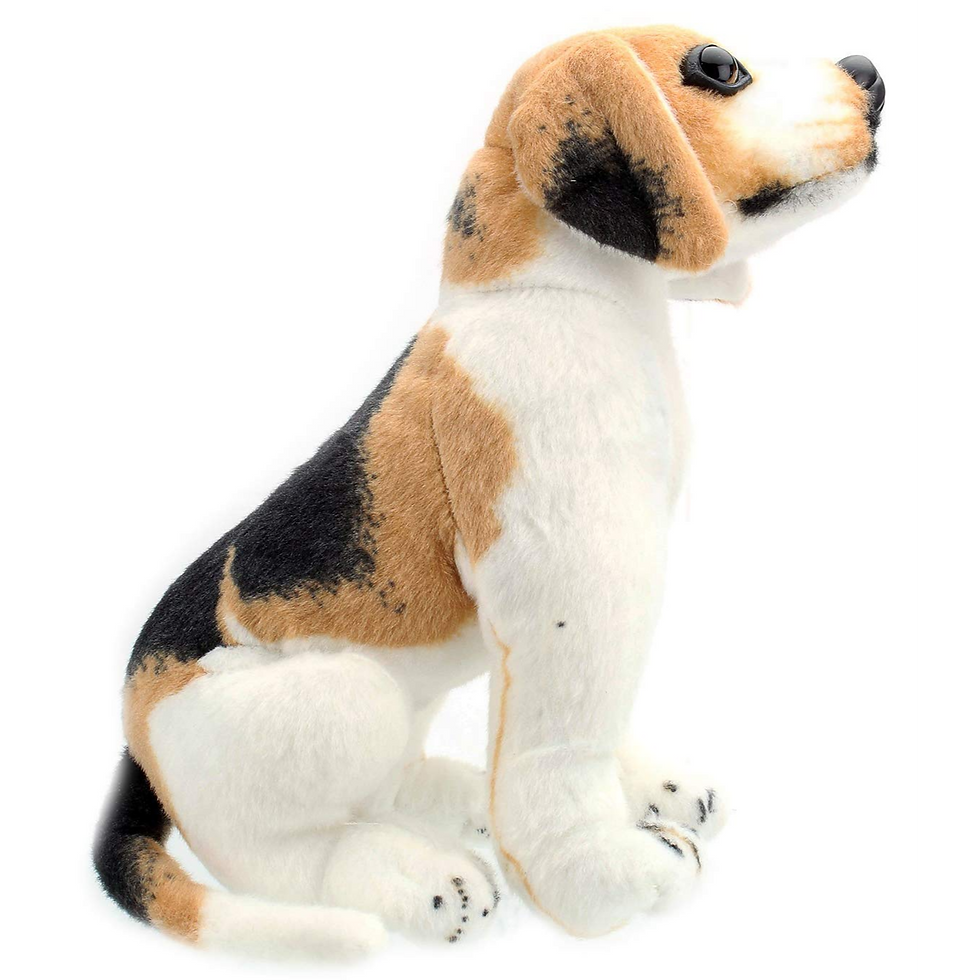 Thumbnail: Tickles Beagle Sitting Dog Animal Toy 44 CM