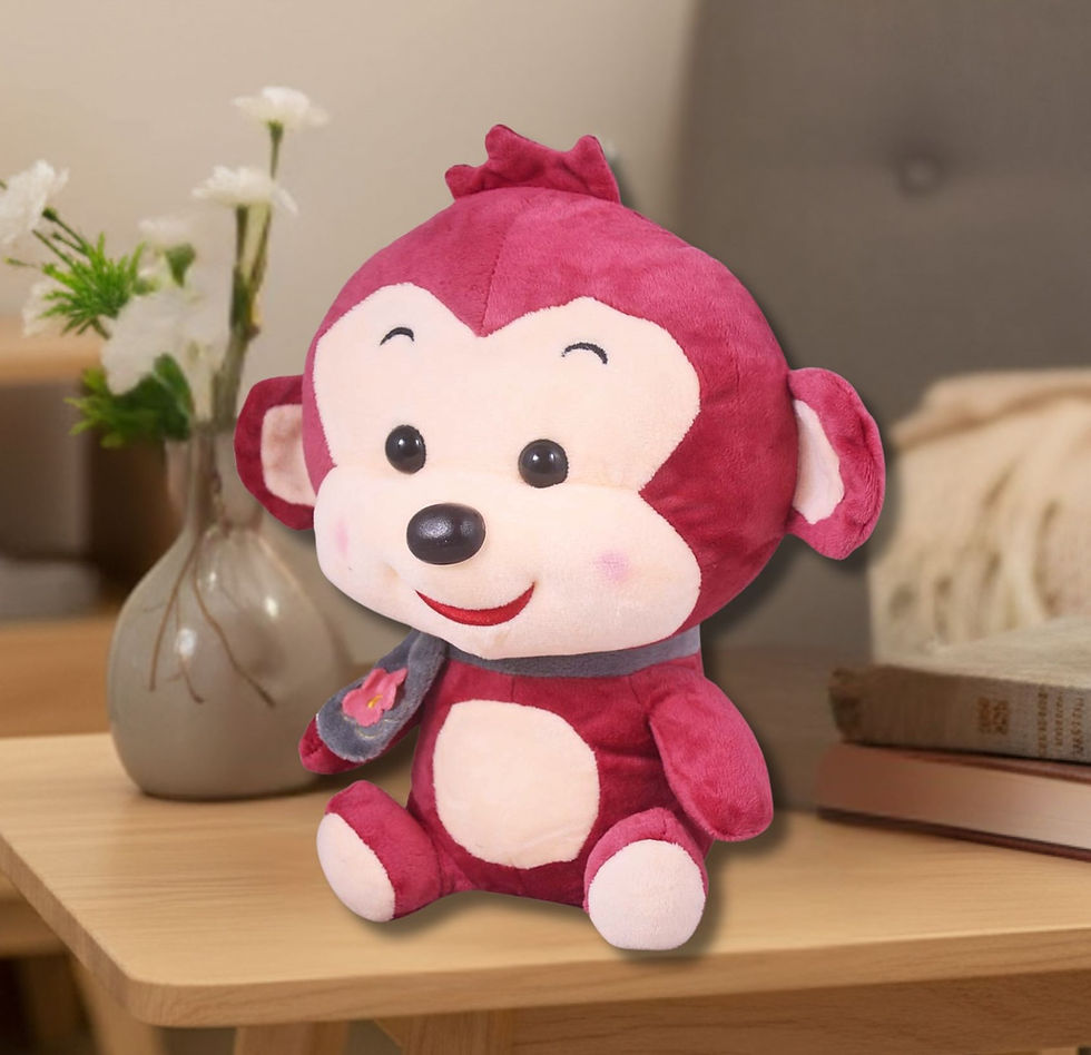 Thumbnail: Tickles Smiling Muffler Monkey Toy 25 CM