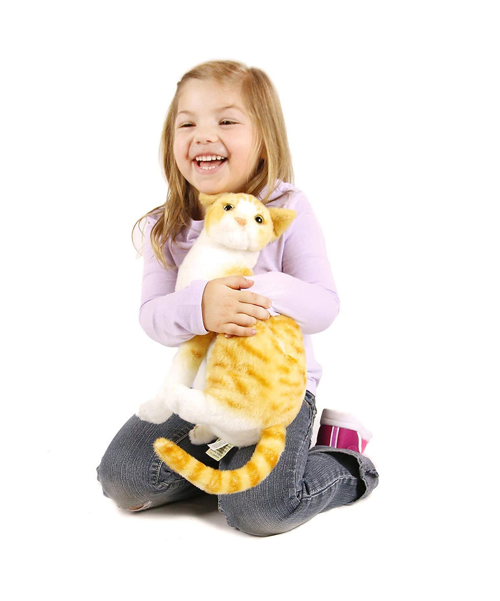 Tickles Tabby Cat Animal Toy 28 CM