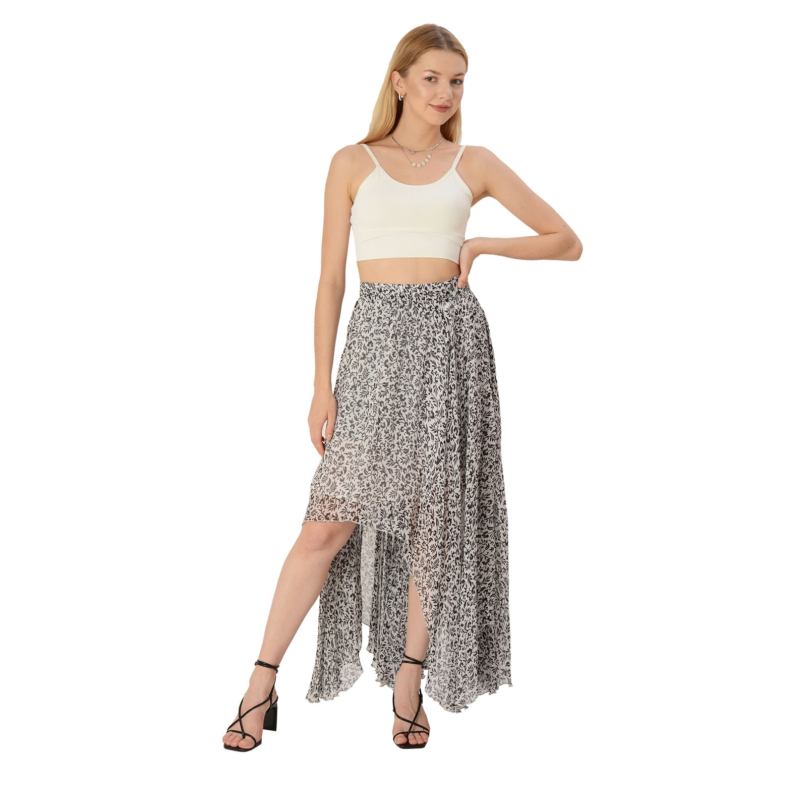 Georgette Printed Long Skirt