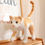 Thumbnail: Tickles Standing Cat Soft Stuffed Plush Animal Toy for Kids 35 cm