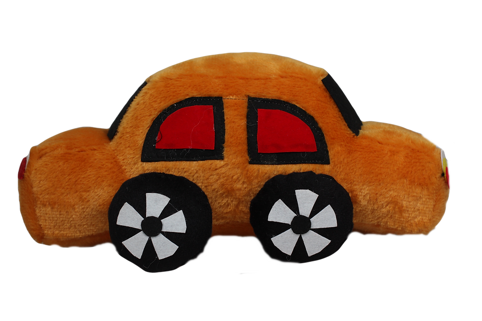 Thumbnail: Tickles Soft Stuffed Plush Car Toy (Color: Orange Size: 31 cm)