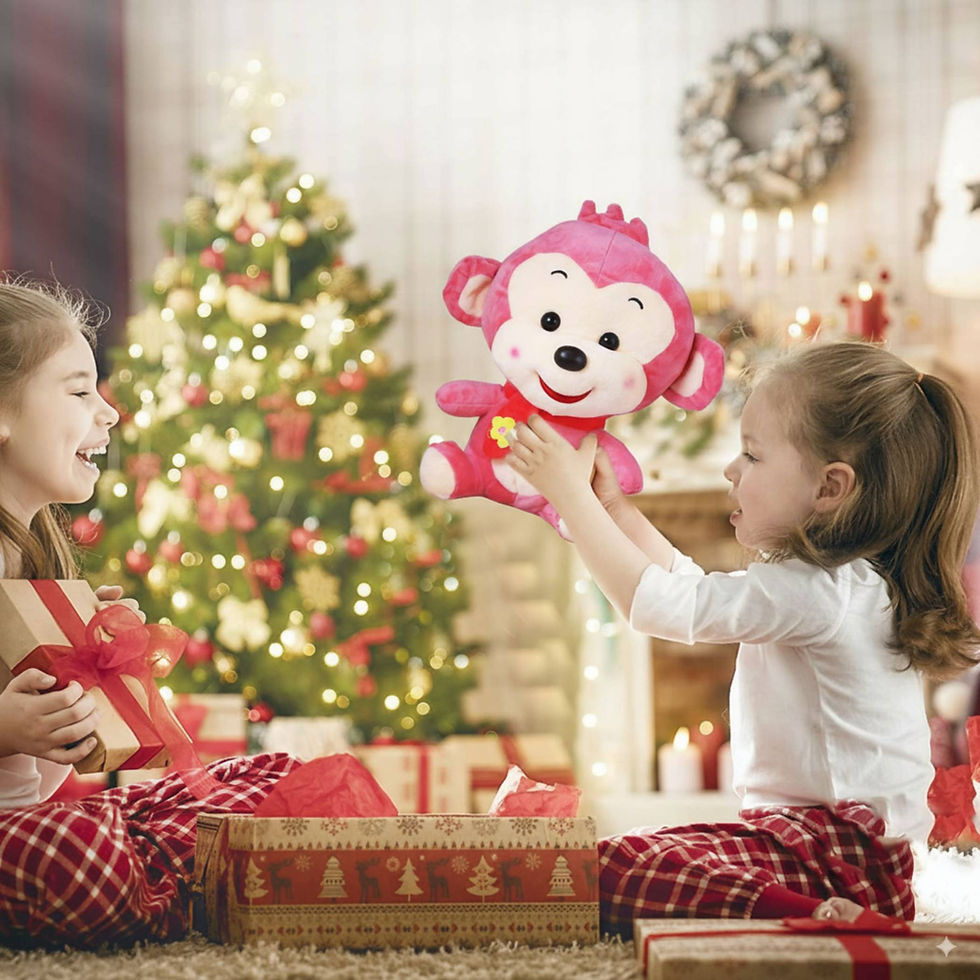 Thumbnail: Tickles Smiling Muffler Monkey Toy 21 CM