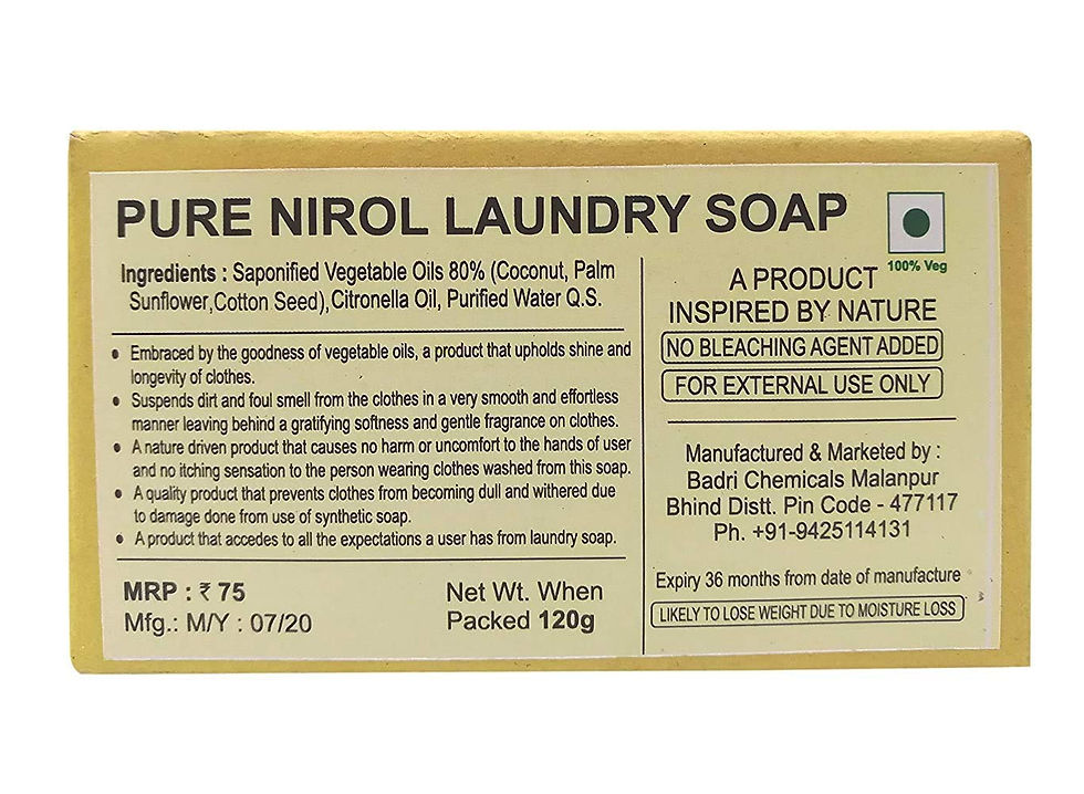 Thumbnail: Wellspring (7-Pack) Nirol Natural Laundry Soap Citronella (840 gm)