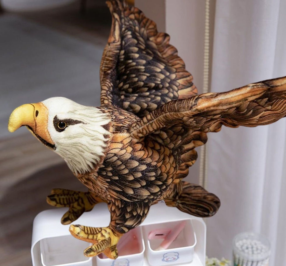 Thumbnail: Tickles Bald Eagle Soft Bird Toy - 50 cm