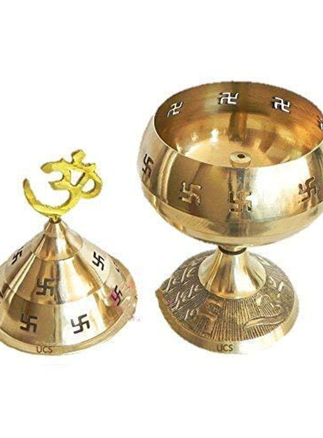 Tickles Pooja Articles Brass Diya for Pooja Room
