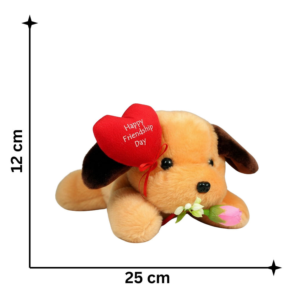 Thumbnail: Tickles Cute Dog with Heart 25 CM