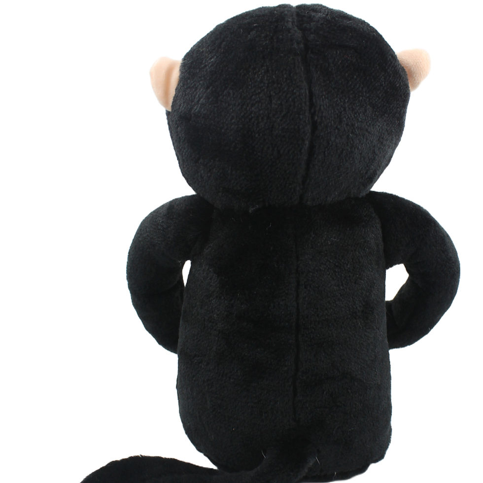 Thumbnail: Tickles Sitting Monkey  Toy  Black - 40 cm