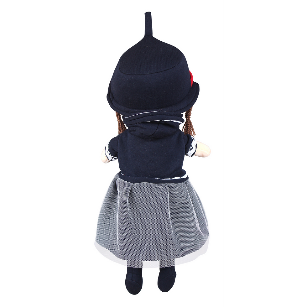 Thumbnail: Tickles Soft Cute Beautiful Girl Doll Toy Blue 40 cm