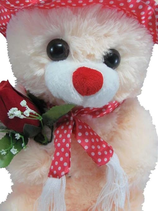 Thumbnail: Tickles Teddy with Rose 45 cm