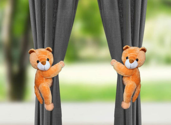 Tickles 2 Pcs Teddy Tiebacks Holder Clip 22 cm