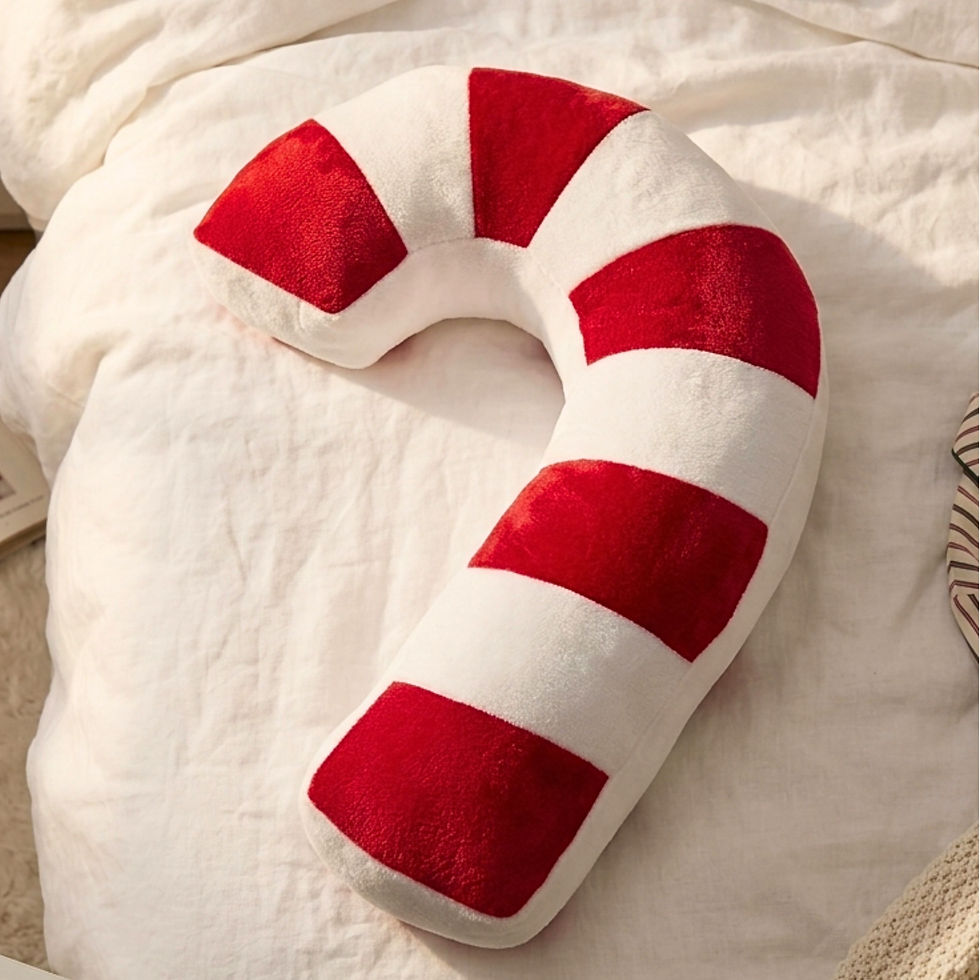 Thumbnail: Tickles Candy Cane Soft Pillow - 30 cm