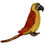 Thumbnail: Tickles Cute Parrot Soft Bird Toy - 20 cm