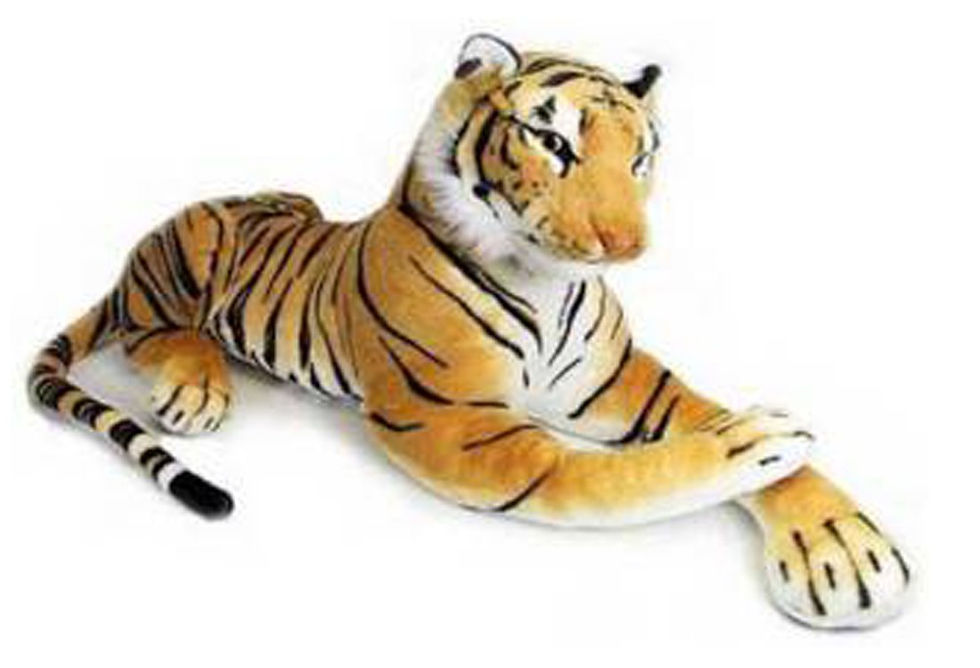 Thumbnail: Tickles Jungle Tiger Soft Stuffed Plush Animal Toy 60 cm