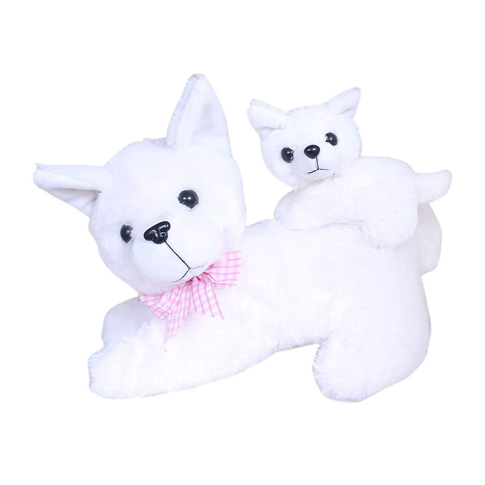 Thumbnail: Tickles 2 Pcs Mother Cat Billi with Cute Kitten Curtain 30 cm