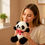 Thumbnail: Tickles Panda With Bow 26 CM