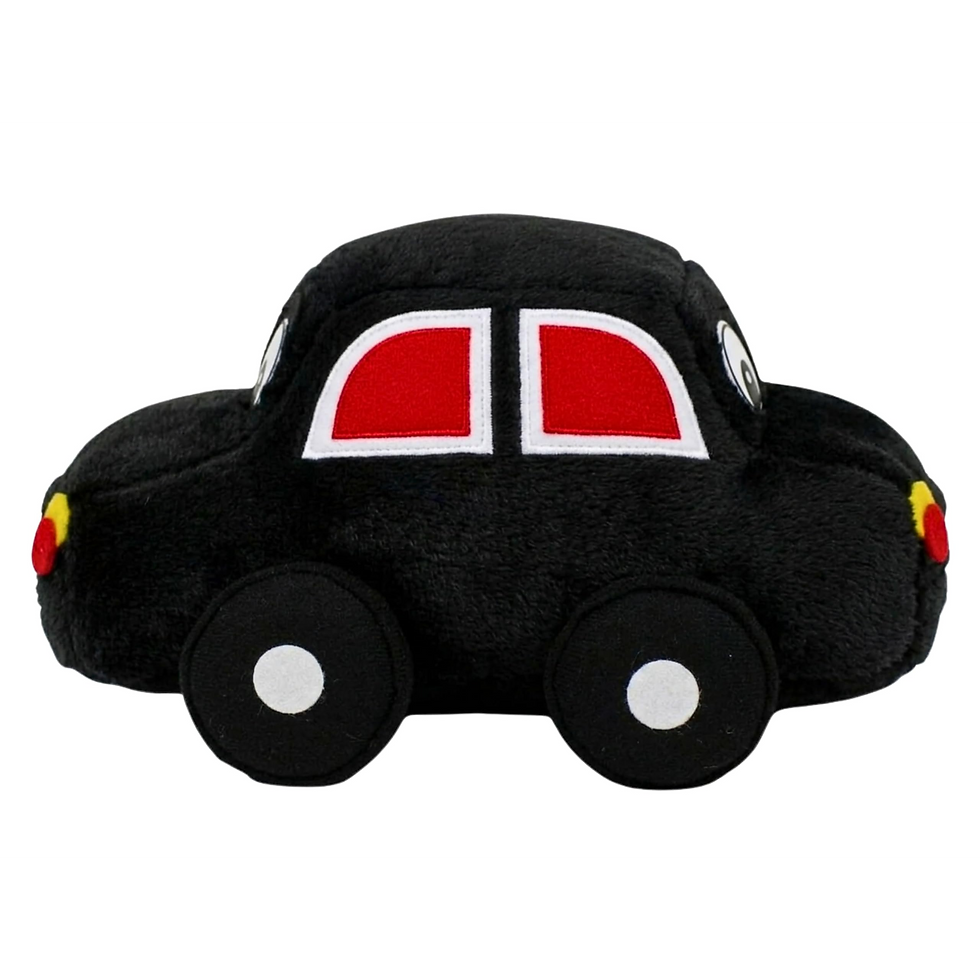 Thumbnail: Tickles Black Car Vehicle Soft Toy - 26 cm
