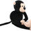 Thumbnail: Tickles Sitting Monkey  Toy  Black - 40 cm