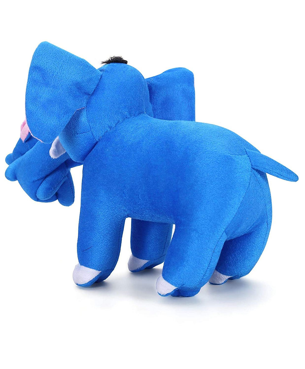 Thumbnail: Tickles Mother Elephant with Single Baby Animal Toy 32 CM