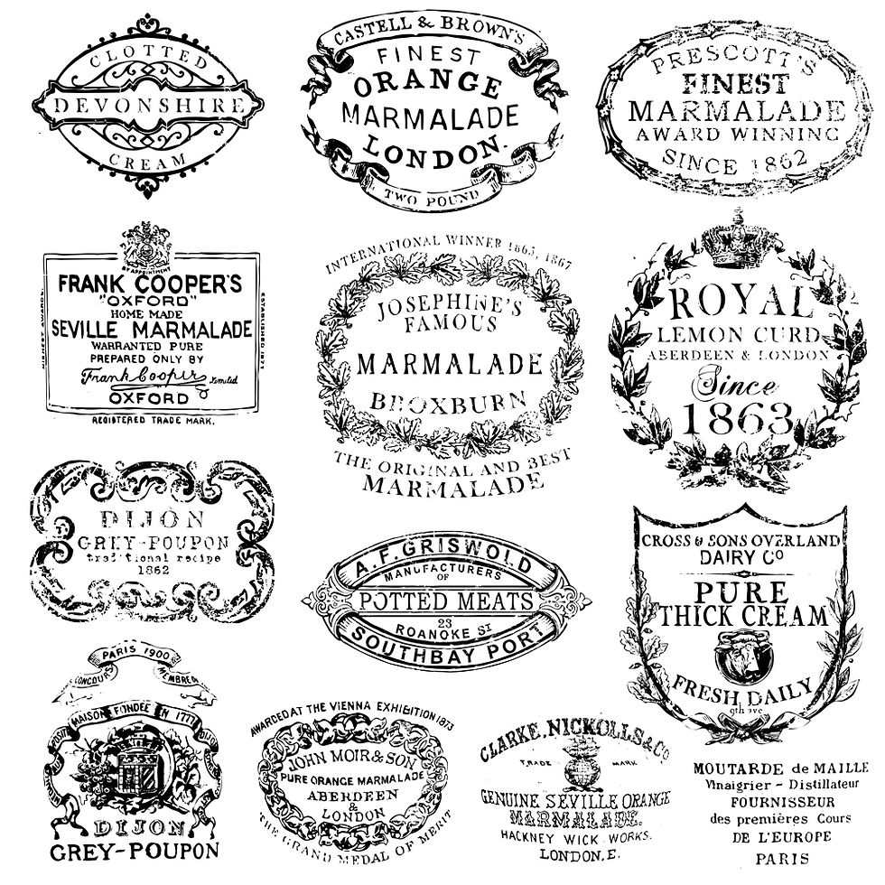 Decor Stamps 'Crockery'