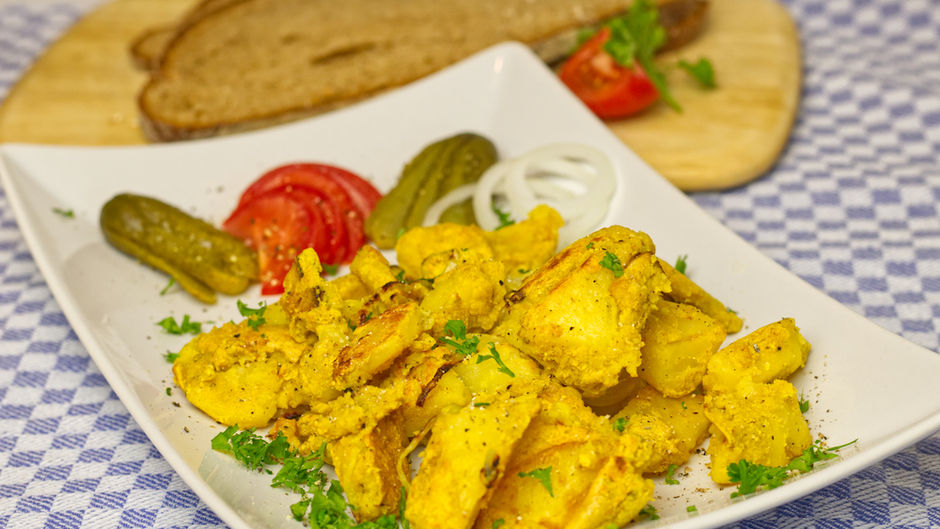 Bauernfrühstück/veganes Rührei