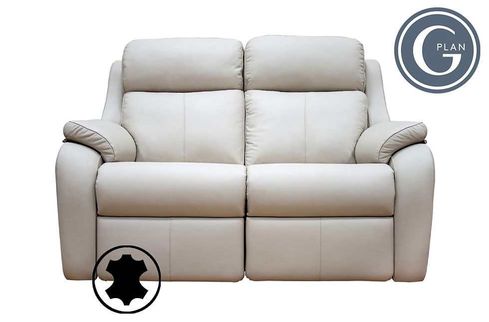 G Plan Kingsbury Leather 2 Seater Sofas