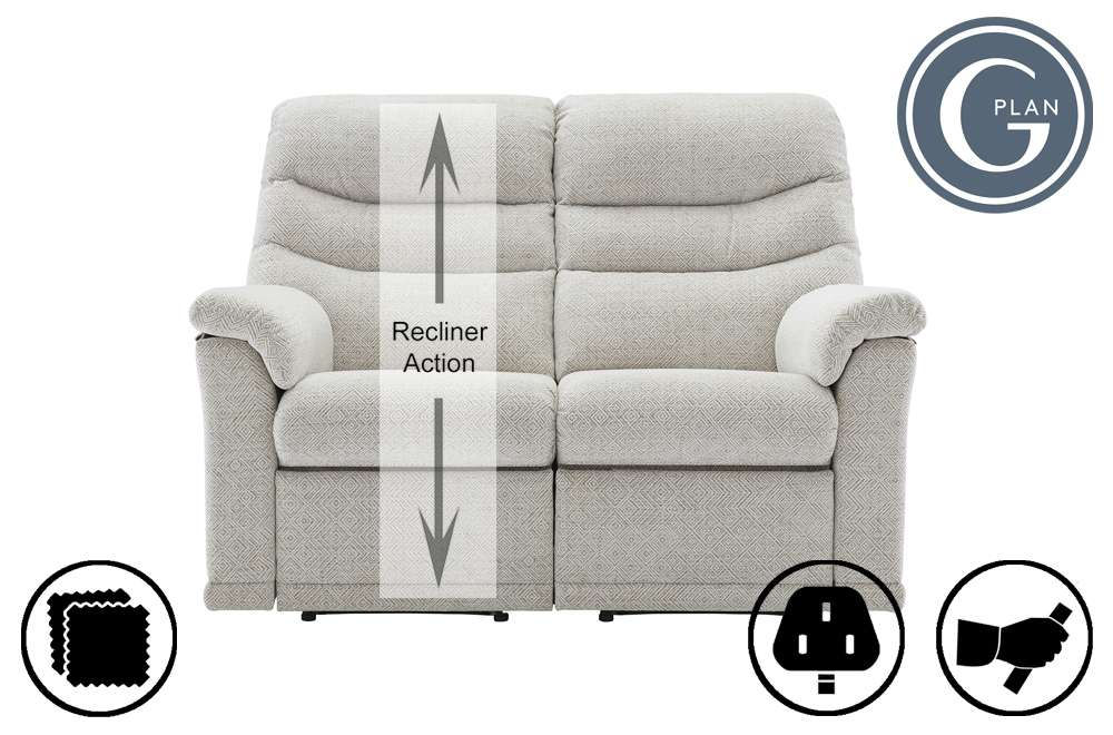 G Plan Malvern 2 Seater Left Hand Facing Single Recliner Sofa