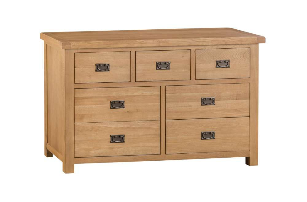 Classic Oak 3 Over 4 Drawer Multi Chest