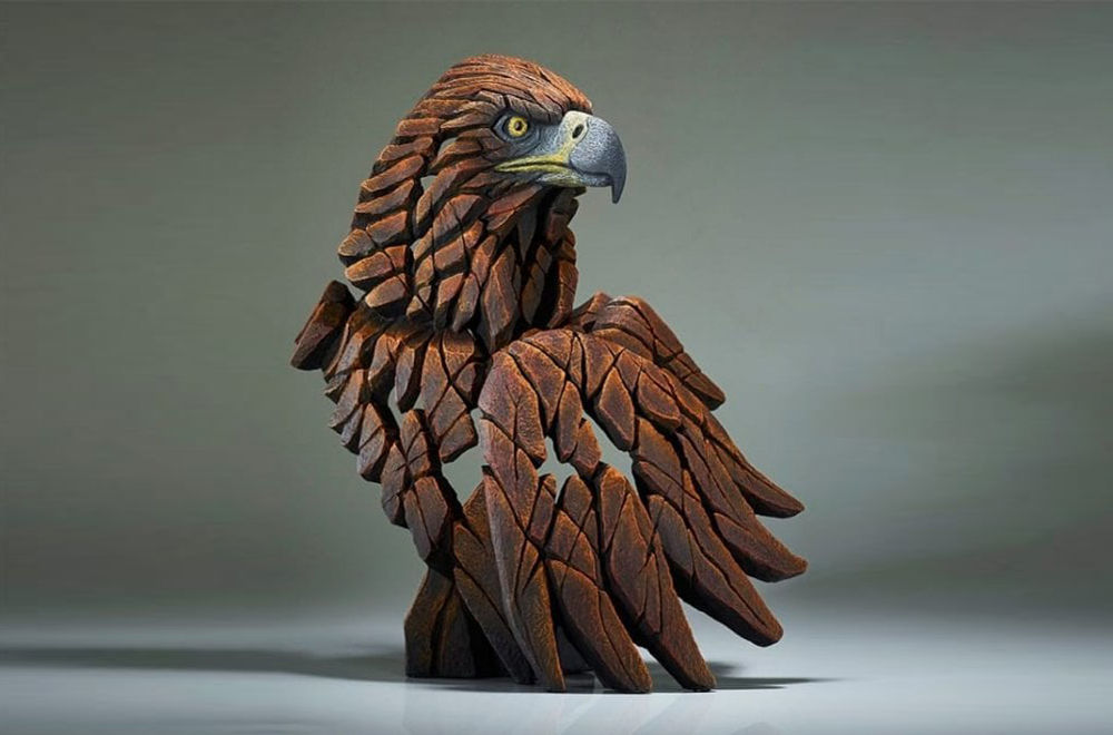 Edge Sculpture Golden Eagle Bust
