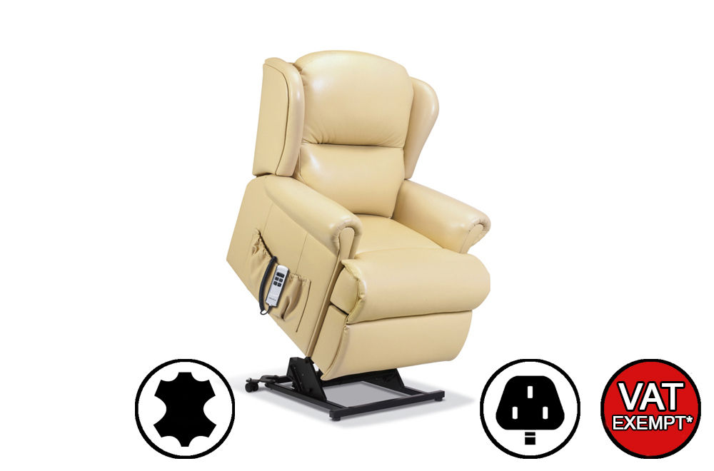 Monty Leather Small Lift & Rise Care Recliner Chair
