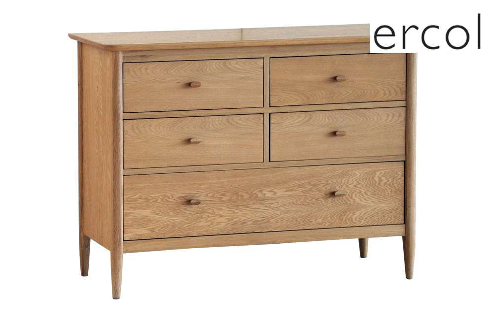 ercol Teramo 5 Drawer Wide Chest
