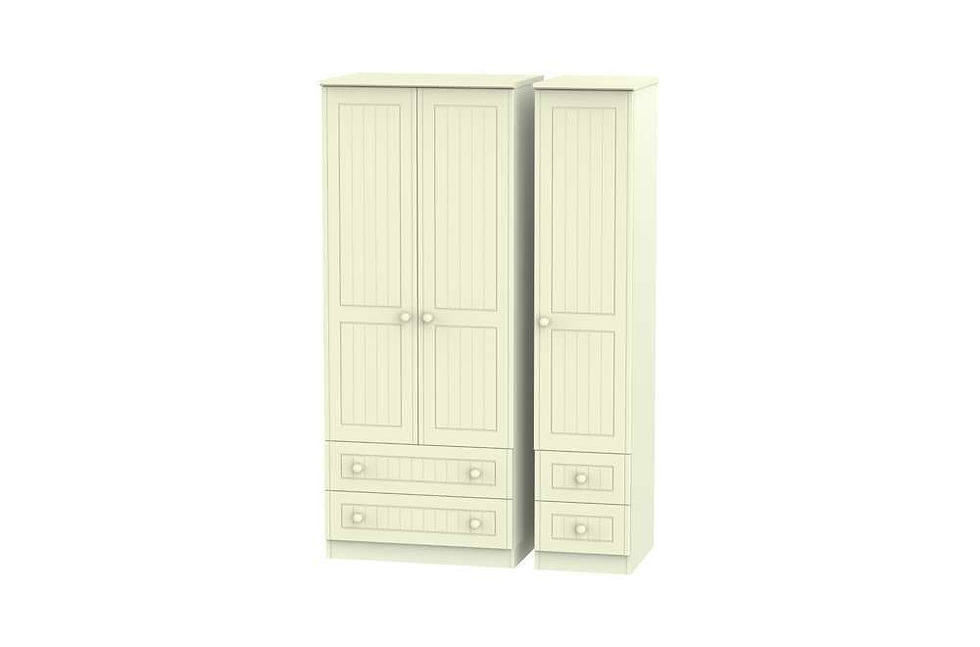 Thumbnail: Solent 4 Drawer Triple Wardrobe