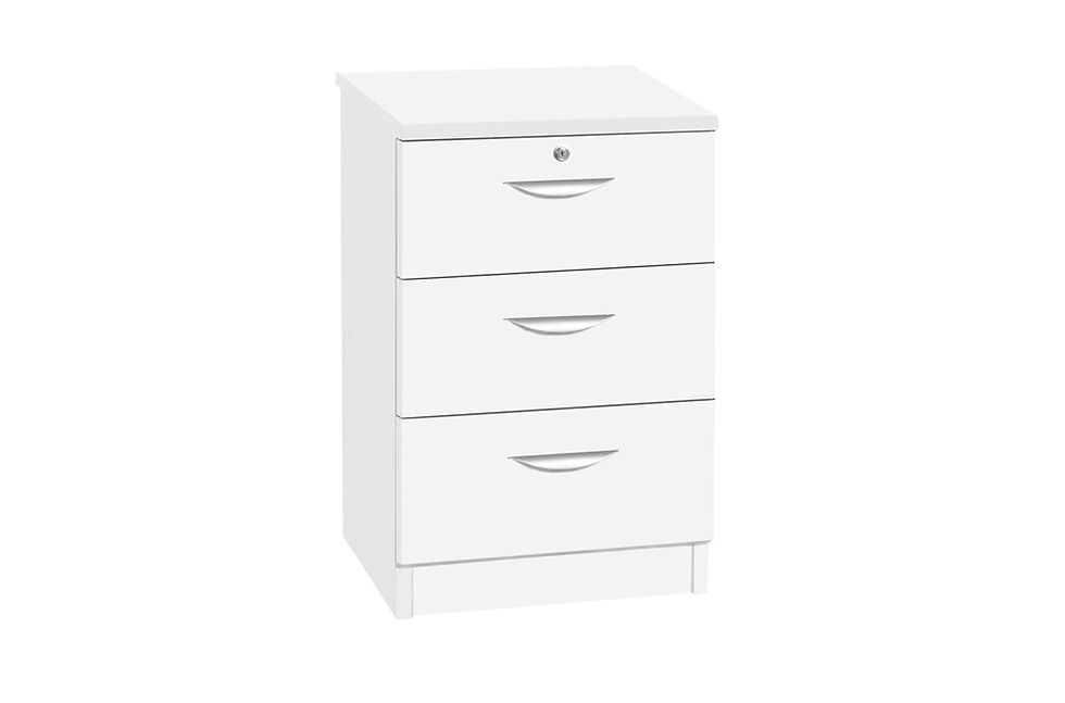 Thumbnail: R White B-3AV – Three Drawer CV/DVD Storage Unit