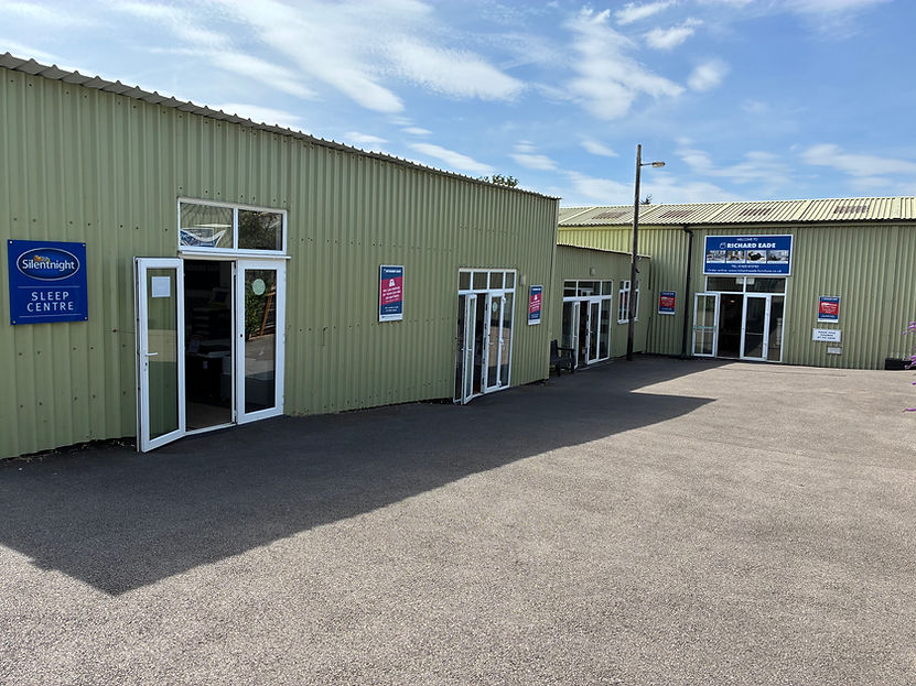 Richard Eade & Sons furniture showroom in Whitehill, near Alton, with a range of beds and mattresses available to view and try in store.