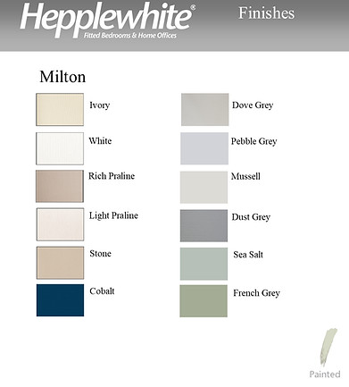 Hepplewhite Milton Finishes