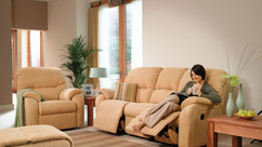 G Plan Mistral Fabric 3 Seater Recliner Sofa, G Plan Mistral Fabric Chair and Footstool | Gordon Busbridge Furniture & Beds Store | Hastings, Eastbourne, St Leonards on Sea, Bexhill & Seaford