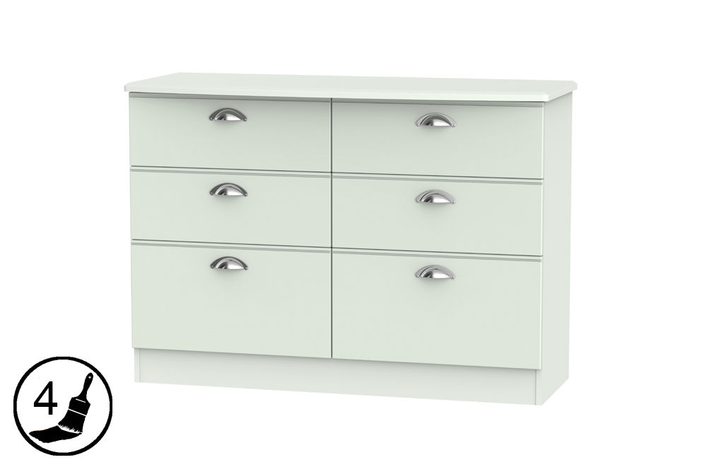 Victoria 6 Drawer Midi Chest