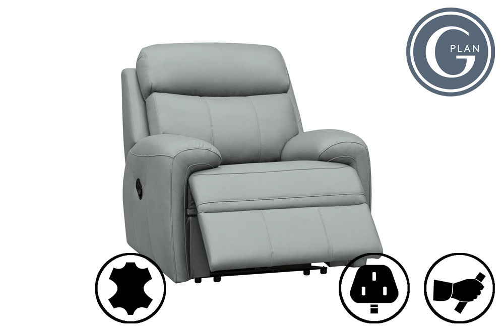 G Plan Hardy Leather Recliner Chair