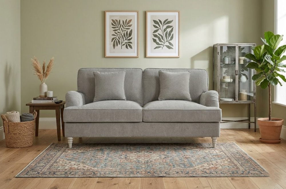 Hampstead 3 Seater Sofa - Silver