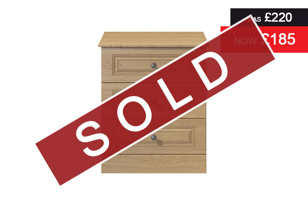 Toledo 3 Drawer Chest - Oak