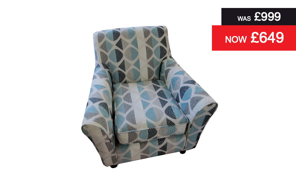 Luna Accent Chair in Nova Blue