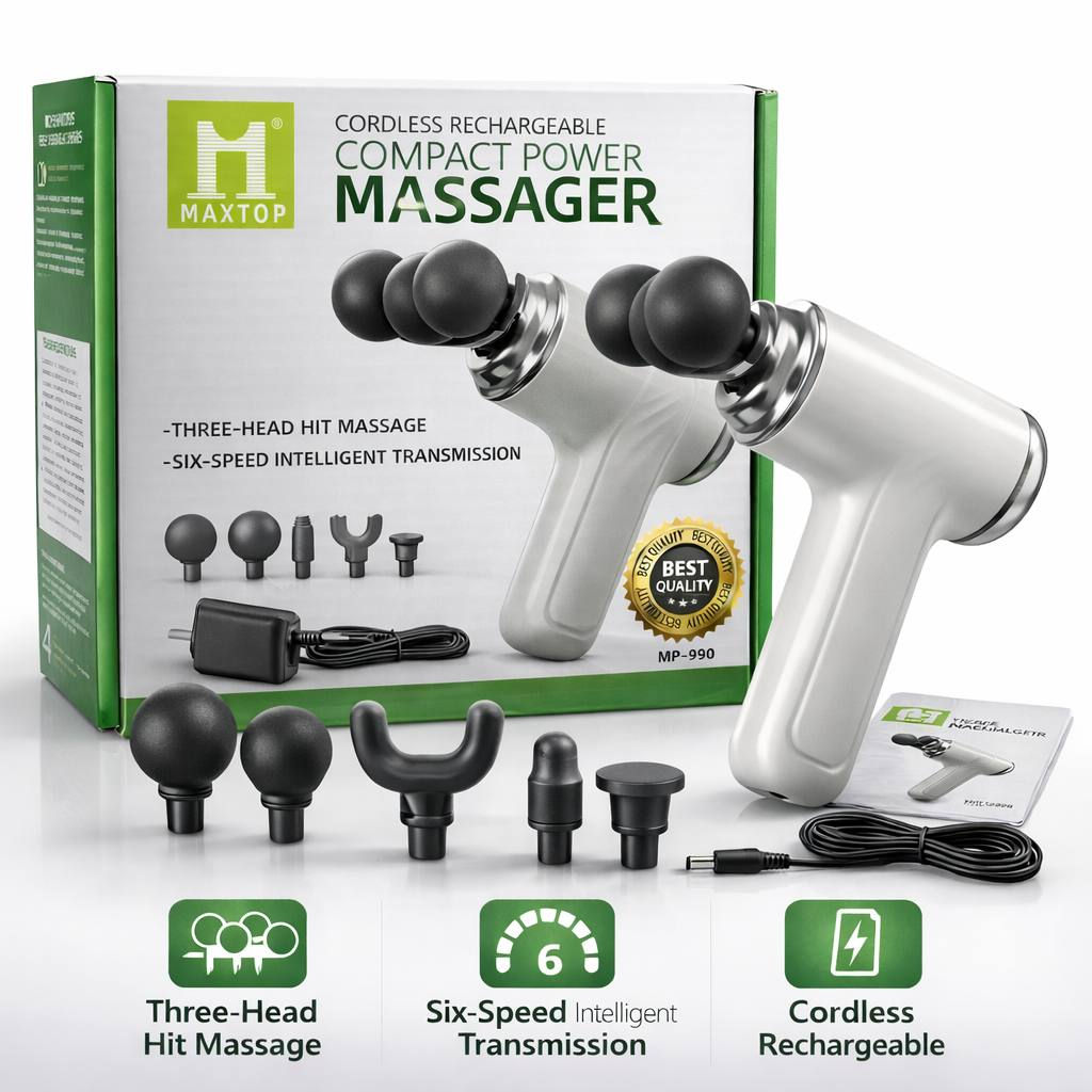 MP 990 - 3 Head Premium Gun Massager