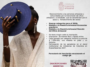 Abren las inscripciones para el Concurso Medalla a la Maestría Artesanal 2026
