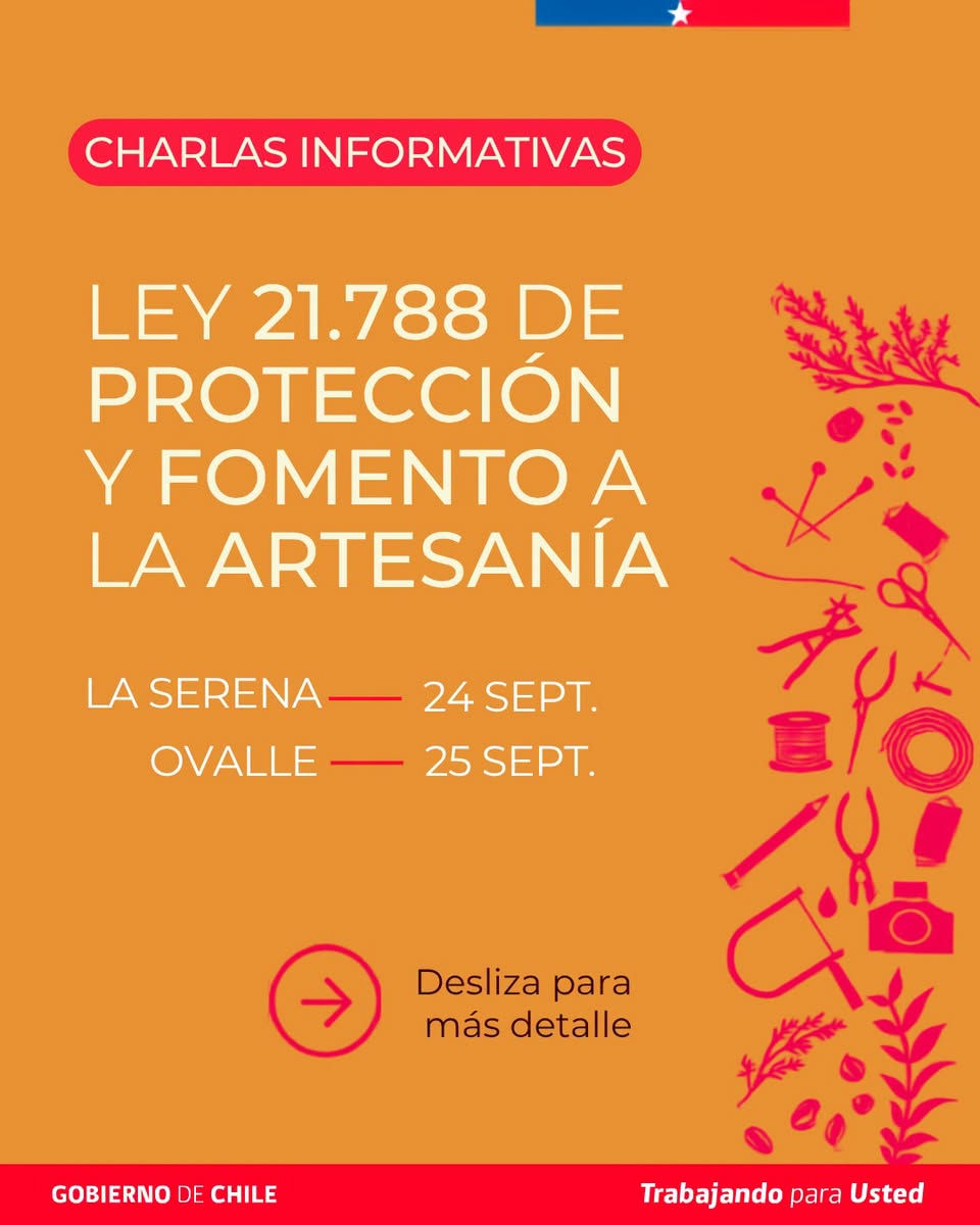 Chile organiza jornadas informativas sobre la nueva Ley de Protección y Fomento a la Artesanía