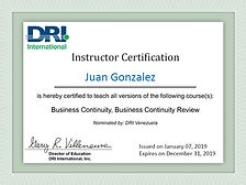 Instructor DRI Juan Carlos González