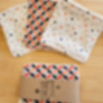 lot de lingettes lavables bébé, tissu éponge doux et motifs colorés