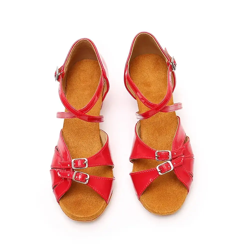 Miniatura: Women's Ballroom Latin Dance Shoes Satin Lace-Up with 3.5cm Heel