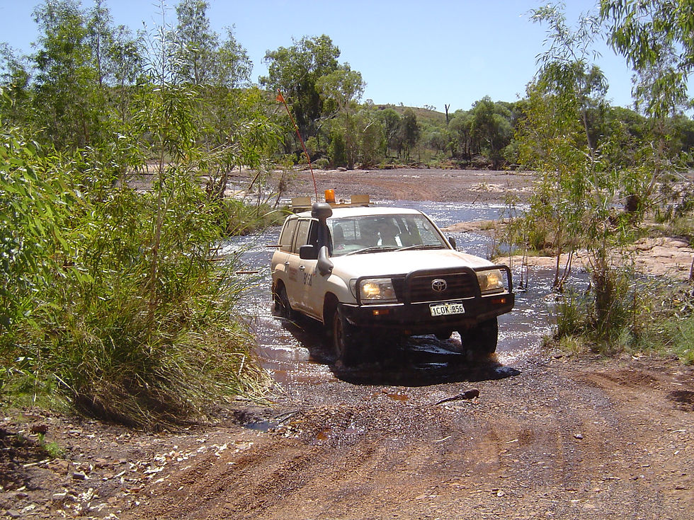 Creek crossing in the Pilbara